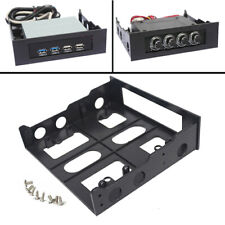 Disquete adaptador suporte de montagem hub USB compartimento de unidade 3,5" a 5,25" computador PC comprar usado  Enviando para Brazil