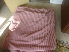 ribbed faux fur throw for sale  CHORLEY