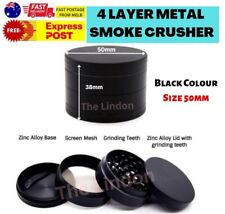 Moedor de tabaco erva liga metálica 50mm 4 camadas manual triturador de fumaça especiarias comprar usado  Enviando para Brazil