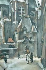Pintura antiga Rue of The Mountain St Genevieve 5e Paris CESAR bronze art déco comprar usado  Enviando para Brazil