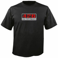 426 CAMISETA PRETA DE ALTO DESEMPENHO caixa de motor emblema motor v8 bloco grande comprar usado  Enviando para Brazil