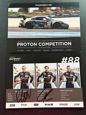 Porsche Proton Competition ELMS 2018 Giorgio Roda Gianluca Roda assinado comprar usado  Enviando para Brazil