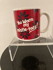 Caneca de Natal vintage caprichosa Enesco "You Warm My Mistle-Toes!" comprar usado  Enviando para Brazil