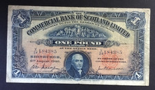 Banknote scotland one for sale  HODDESDON