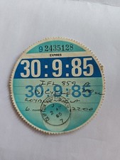 Tax disc genuine for sale  DUDLEY