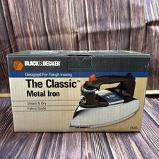 Black & Decker - F63D - The Classic Steam & Dry Metal Iron-testado comprar usado Black & Decker - F63D - The Classic Steam & Dry Metal Iron-testado comprar usado  Enviando para Brazil