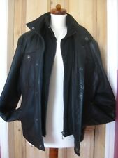 Leather jacket black for sale  MATLOCK