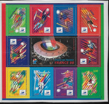 1998 bloc feuillet d'occasion  Prissé