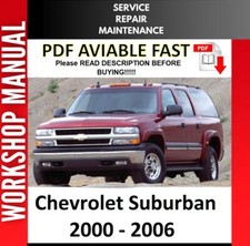 Usado, MANUAL DE OFICINA DE REPARO DE SERVIÇO CHEVROLET SUBURBAN 2000 2001 2002 2003 2004 comprar usado  Enviando para Brazil