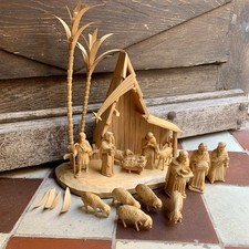 Weihnachtskrippe holz geschnit gebraucht kaufen  Nürnberg