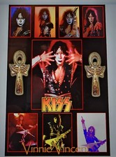 PÔSTER BEIJO VINNIE VINCENT CAMPUS ARTESANATO COMO COLAGEM 24X36 ANKH WARRIOR  comprar usado  Enviando para Brazil