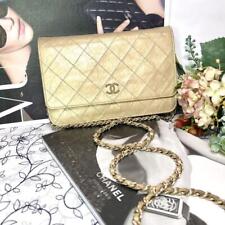 Usado, Carteira corrente CHANEL Matelasse ombro bolsa dourada 250127D comprar usado  Enviando para Brazil