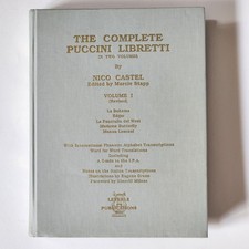 Complete puccini libretti for sale  Jersey City