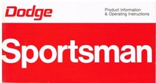 Dodge sportsman cyl for sale  MANSFIELD