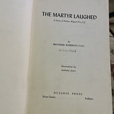 The Martyr Laughed A Story of Father Miguel Pro by Brother Roberto 1954 Rare, usado comprar usado  Enviando para Brazil