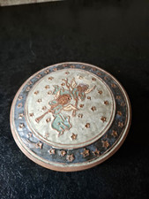 Deckeldose messing emaille gebraucht kaufen  Essen