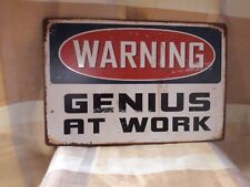 Werbe schild warning gebraucht kaufen  Karlsruhe