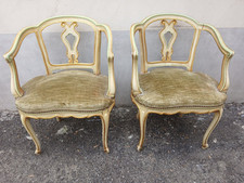 Coppia poltroncine barocchetto usato  Italia