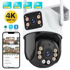 4K 8MP HD Wifi PTZ Camera Outdoor 6MP Dual Lens Dual Screen AI Auto Tracking IP comprar usado  Enviando para Brazil