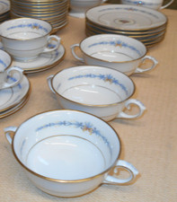 5 conjuntos de tigelas e pires de sopa de creme de porcelana Lamberton - Natalie comprar usado  Enviando para Brazil