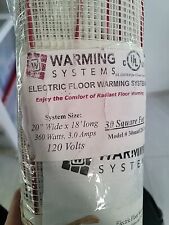 Usado, Tapete de aquecimento de piso, sistema de aquecimento elétrico 120V piso inferior 30 pés quadrados comprar usado  Enviando para Brazil