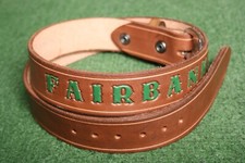 Cinto de couro marrom vintage "Fairbanks Morse" pintura verde ferramenta ≈ tamanho 36-38 comprar usado  Enviando para Brazil