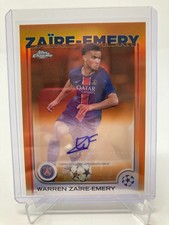 TOPPS CHROME 24/25 WARREN ZAIRE EMERY PSG AUTOMÁTICO 1/25.. comprar usado  Enviando para Brazil