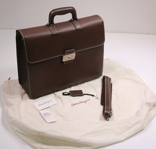Usado, Salvatore Ferragamo Pasta de Couro Marrom Bolsa de Ombro Médico Nova! comprar usado  Enviando para Brazil