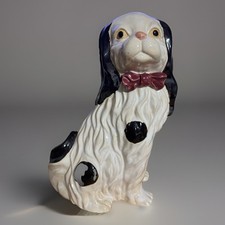 Usado, Estátua de cachorro Majólica Stafford marrom e branco Cavalier King Charles comprar usado  Enviando para Brazil
