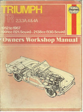 MANUAL DE OFICINA DO PROPRIETÁRIO TRIUMPH TR2 TR3 TR3A TR4 TR4A (1952-67) *CAPA DURA* comprar usado  Enviando para Brazil