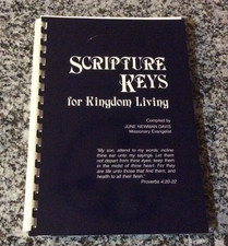 Usado, _Scripture Keys for Kingdom Living - June Newman Davis - Plastic Comb comprar usado  Enviando para Brazil