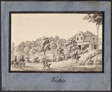 Weißstein Biały Kamien Wałbrzych Waldenburg Polska drawing rysunek 1824 na sprzedaż  Wysyłka do Poland