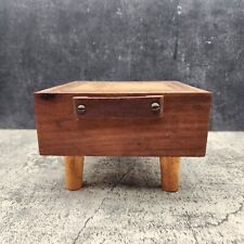 Tábua de corte de bloco de açougueiro vintage quadrada elevada 7x7x4,5  comprar usado  Enviando para Brazil
