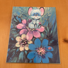 Fotos de arte de parede vintage retrô MCM kitsch mouse cores brilhantes anos 60-70 comprar usado  Enviando para Brazil