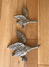 2xvintage brass wall for sale  STOURBRIDGE