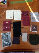 12 bolsas de joias Lagos, Yurman, Hardy, Dior e Neiman novas roupas de polimento , usado comprar usado 12 bolsas de joias Lagos, Yurman, Hardy, Dior e Neiman novas roupas de polimento , usado comprar usado  Enviando para Brazil
