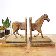 Antique horse bookends for sale  LONDON