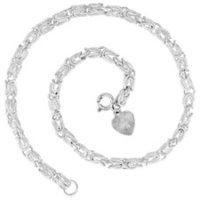 Pulseira berloque colar corrente corda turca prata esterlina 925 4mm 7" a 30" comprar usado  Enviando para Brazil