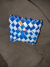 Bolsa de embrulho de doces colorida embreagem 6”x 5” arte vestível upcycle retrô comprar usado  Enviando para Brazil