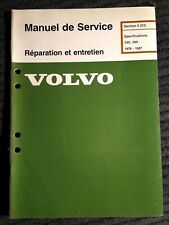 Manuel service volvo d'occasion  France