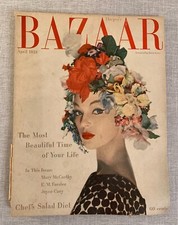 Harpers Bazaar April 1958 Magazine Fashion Vintage Richard Avedon Paris Dior comprar usado  Enviando para Brazil