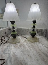 vaseline glass vanity set for sale vaseline glass vanity set for sale Millington