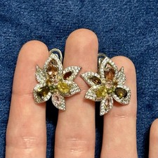 Florale hrringe 925er gebraucht kaufen  Augsburg
