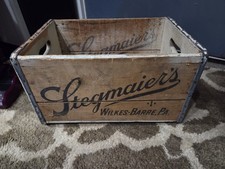Vintage STEGMAIER'S Cervejaria Caixa de Cerveja Caixa de Cerveja Recipiente Estojo Wilkes Barre, PA, usado comprar usado  Enviando para Brazil