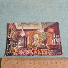 Cartão postal antigo SALA DE ESTAR DE CEDRO, CASTELO DE WARWICK. comprar usado  Enviando para Brazil