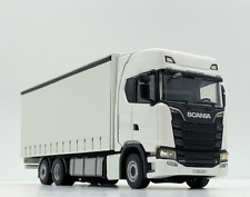 Eixo de etiqueta Scania S highline CS20H equipado cortina lateral 6x2, modelos de caminhão WSI, 1:50, usado comprar usado  Enviando para Brazil