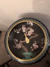 CLOISONNE COUPE BOL VASE POT BRONZE EMAUX CHINE CHINOIS ASIATIQUE JAPONAIS comprar usado  Enviando para Brazil