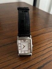 Używany, ZEGAREK MĘSKI EMPORIO ARMANI 50 metersKWARC ZE SKÓRZANYM PASKIEM AR0432 ZEGAREK  na sprzedaż  PL