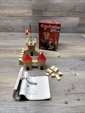 Bloque de construcción vintage Exin 0198 castillos 70 piezas raro años 70 completo segunda mano  Embacar hacia Mexico