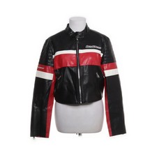 Bershka, kurtka motocyklowa, damska, rozmiar: L, czarny/wielokolorowy, poliamid #fNJ na sprzedaż  PL